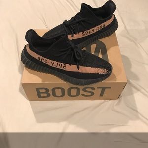 Authentic Yeezy Boost 350, Size 10, Copper/Black